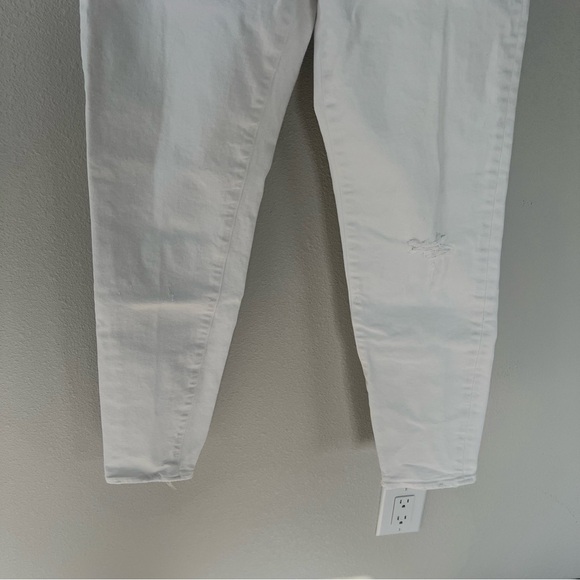 Moussy Vintage Velma Skinny Ankle Jeans White Denim Distressed Women’s 28 - Picture 4 of 12